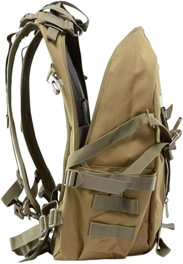 Military Tactical Backpack for Men - Large Capacity, Night Reflective Strip, Ideal for Camping and Work (green cp2)