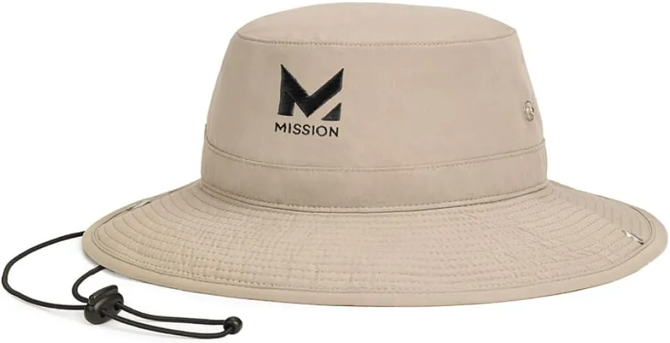 MISSION Cooling Bucket Hat - Unisex Wide-Brim Hat for Men & Women - Lightweight, Foldable & Durable - Cools Up to 2 Hours