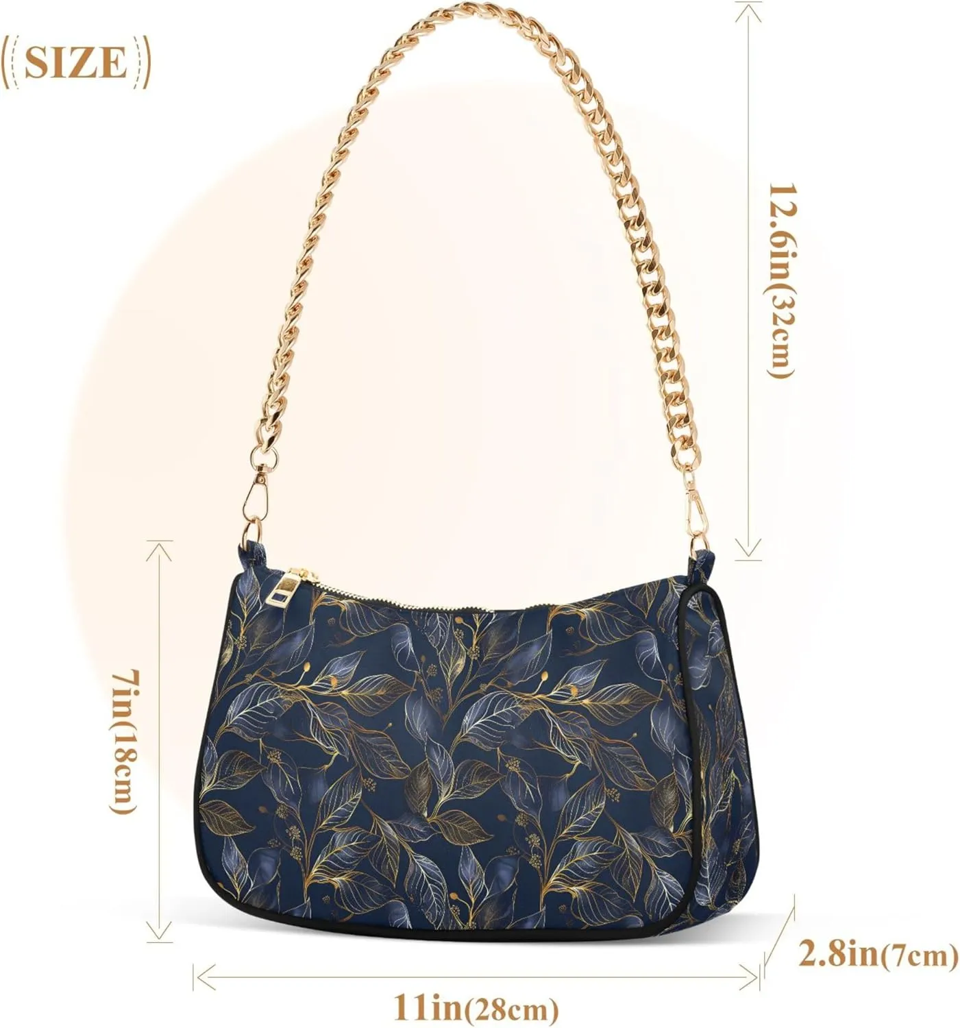 MNSRUU Handbag Purses for Women Zebra Chain Shoulder Bag