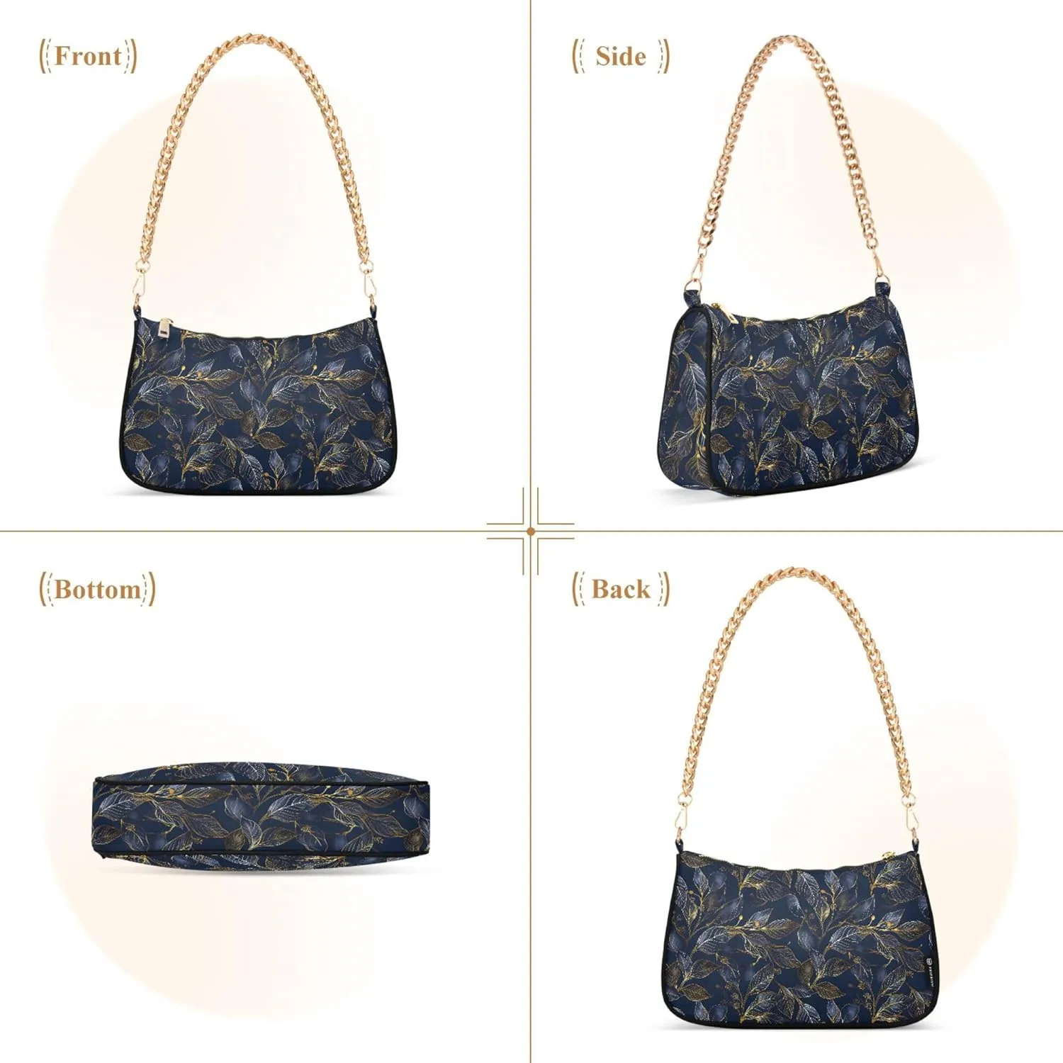 MNSRUU Handbag Purses for Women Zebra Chain Shoulder Bag