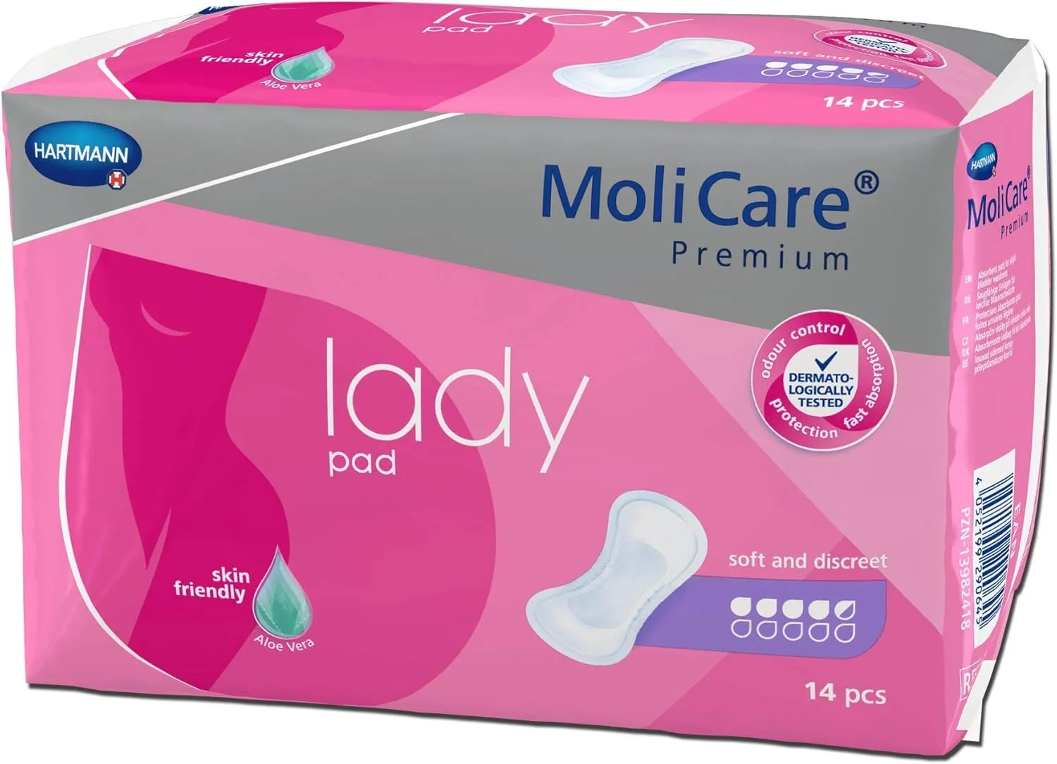 MoliCare Premium Bladder Control Pad Moderate Absorbency One Size Fits Most Female Disposable, 168654 - Case of 168