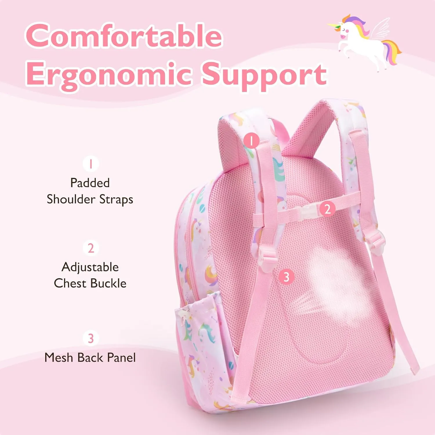 mommore Kids Backpack for Boys Girls Preschool Kindergarten Backpacks Lightweight Elementary School Bookbag with Lunch Box Set