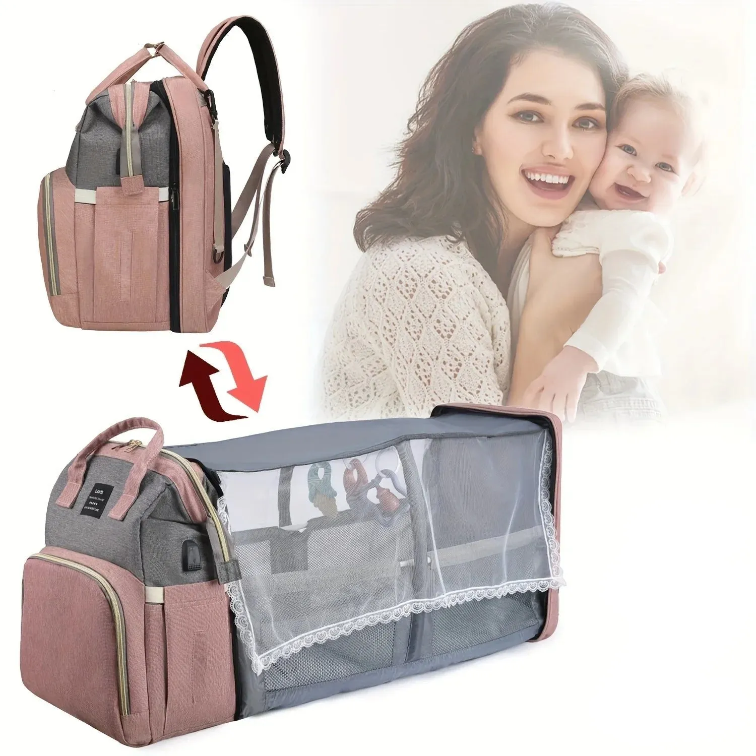 Mommy Bag & Travel Crib