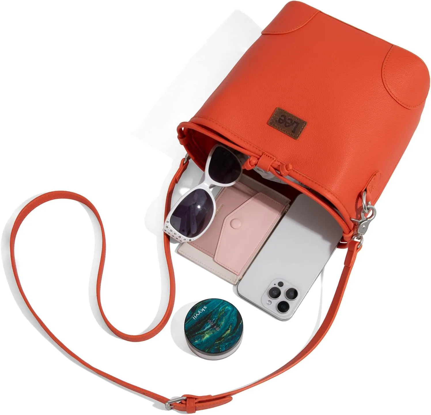 Montana West Lee Small Crossbody Bags for Women Drawstring Bucket Purse with Adjustable Strap