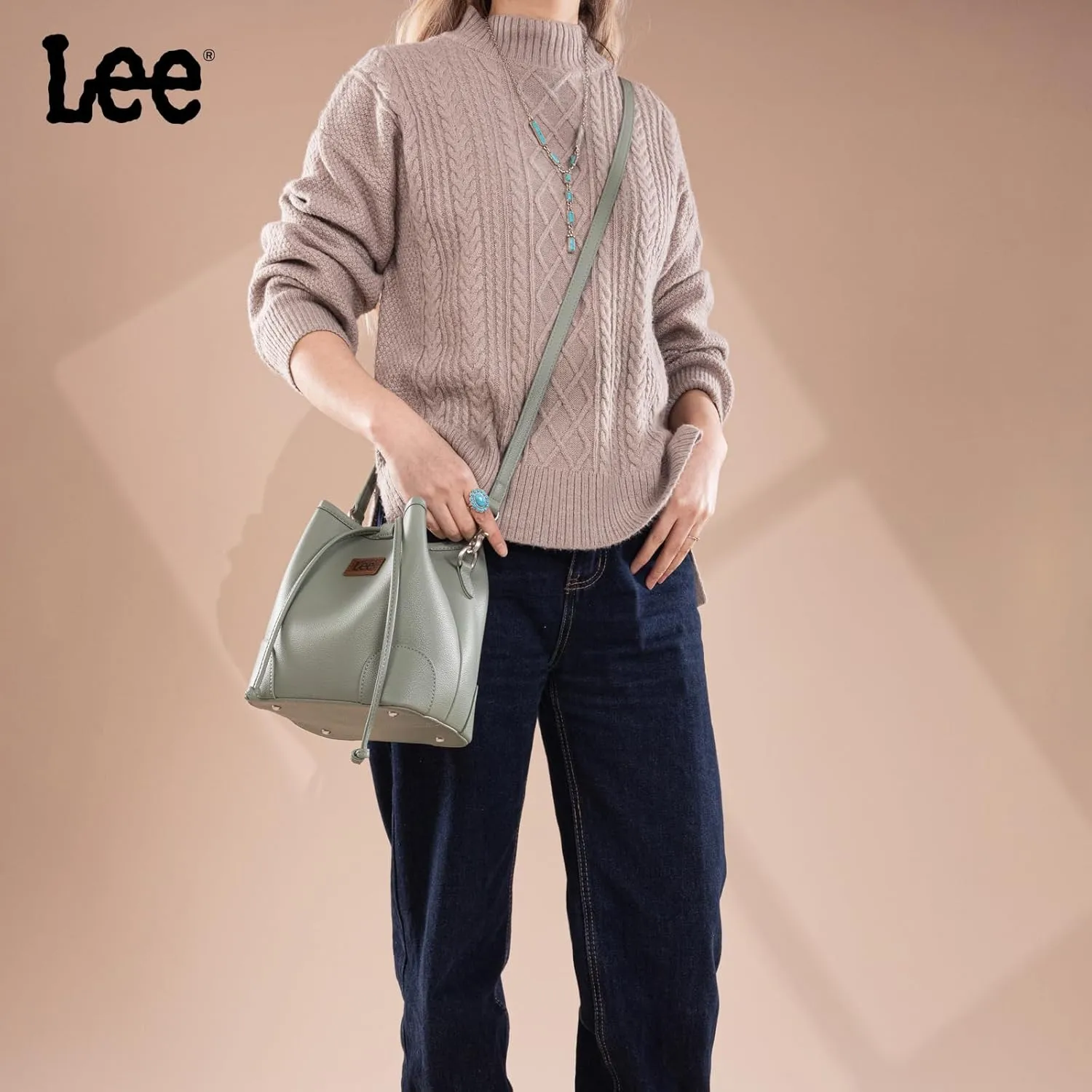 Montana West Lee Small Crossbody Bags for Women Drawstring Bucket Purse with Adjustable Strap