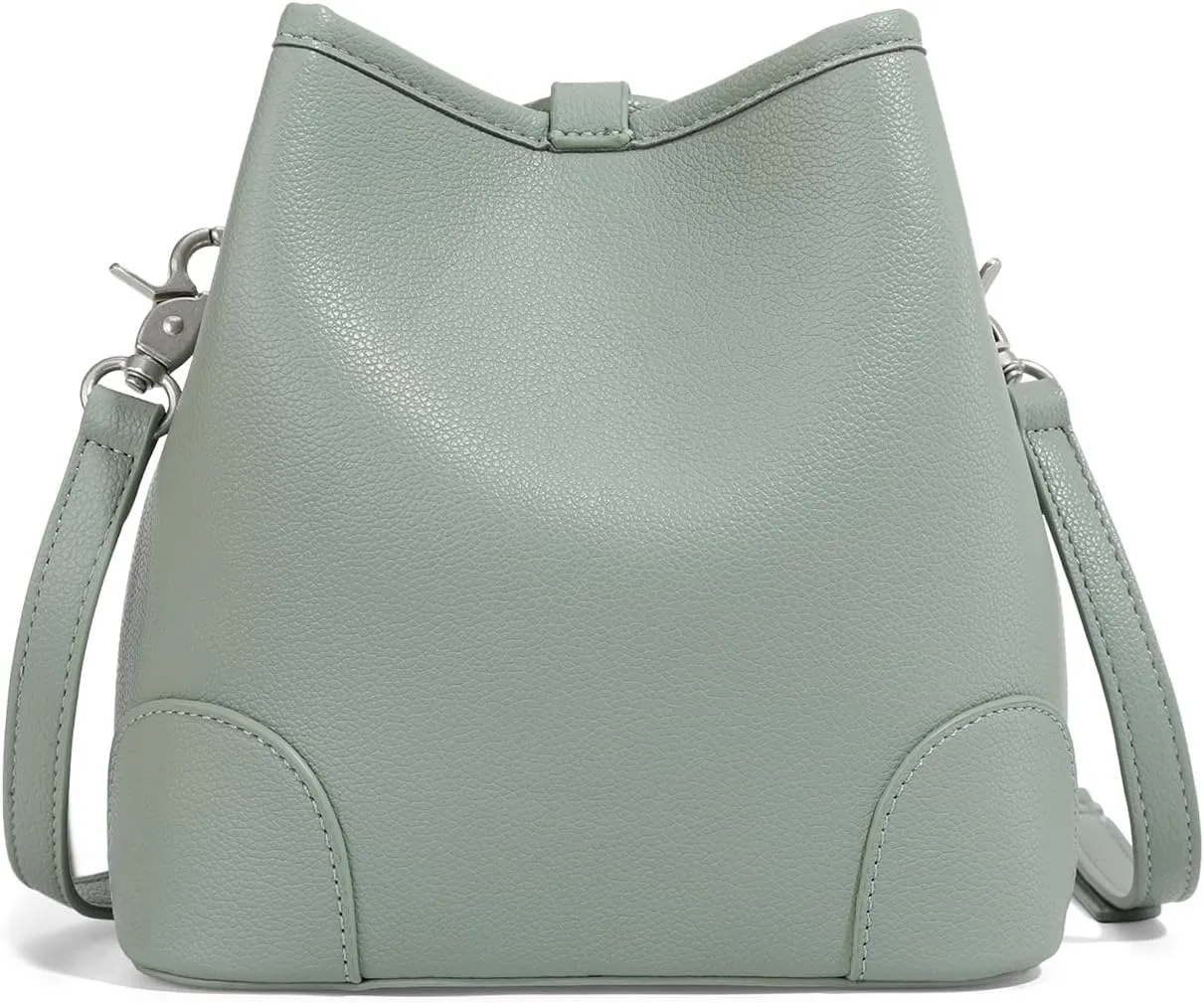 Montana West Lee Small Crossbody Bags for Women Drawstring Bucket Purse with Adjustable Strap