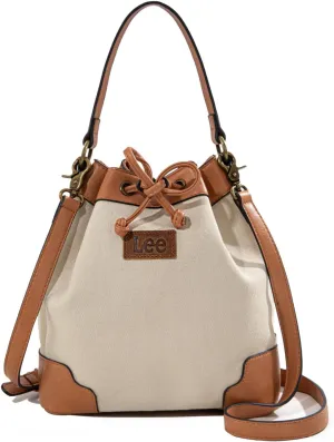 Montana West X Lee Bucket Bag for Women Drawstring Hobo Crossbody Bag with Detachable Straps