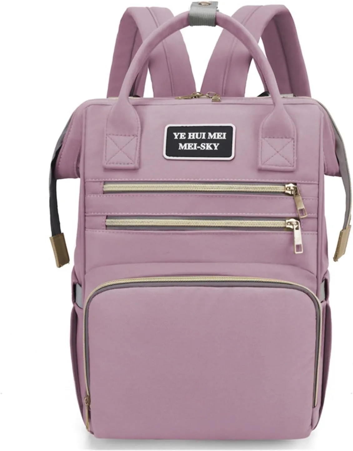 Multi Purpose Mother And Baby Bag, Fashionable Mother Bag, Women's Backpack, Casual Diaper Backpack(TaroPurple)