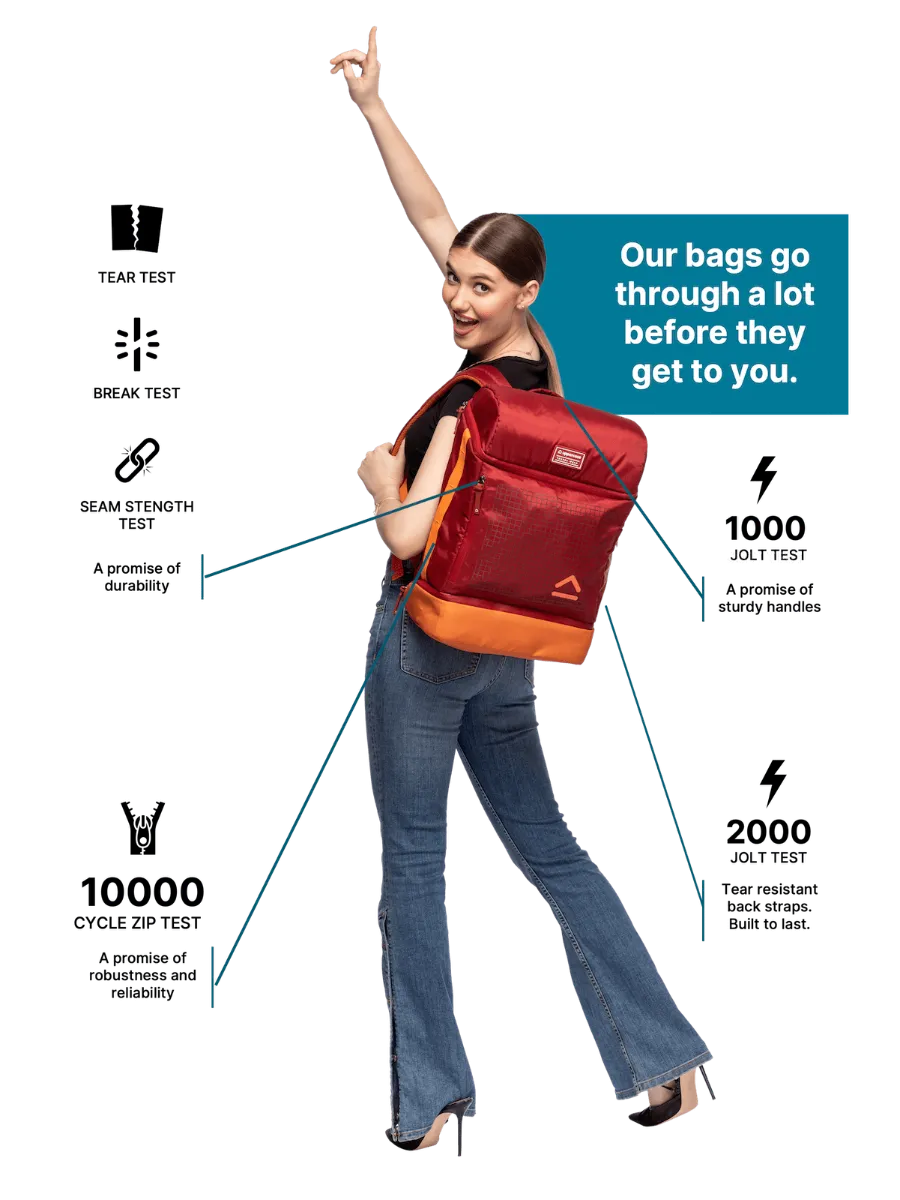 Multi Utility  Maroon Backpack