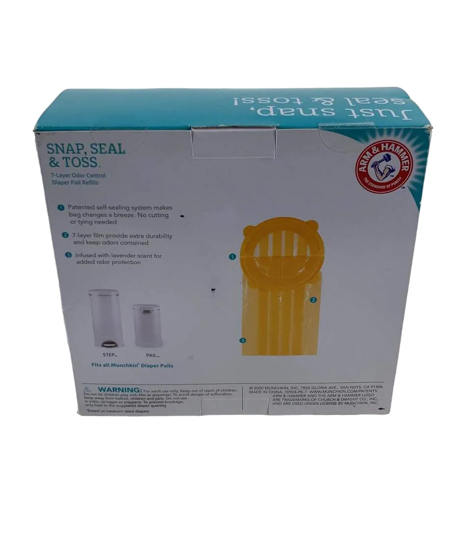 Munchkin Arm & Hammer Snap, Seal & Toss Diaper Pail Refills