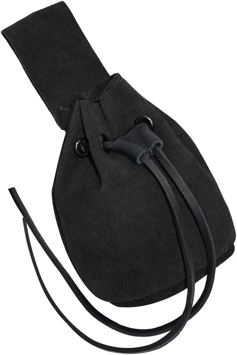 Mythrojan Medieval Drawstring Belt Bag, Ideal for SCA LARP Reenactment & Ren Fair
