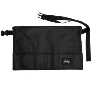Nanshy Makeup Brush Belt with 28 Pockets & Adjustable Waist Strap for Makeup Artist or Beauty Salon - Professional Brush Belt MUA Kit - (Black, 15" x 9,5")