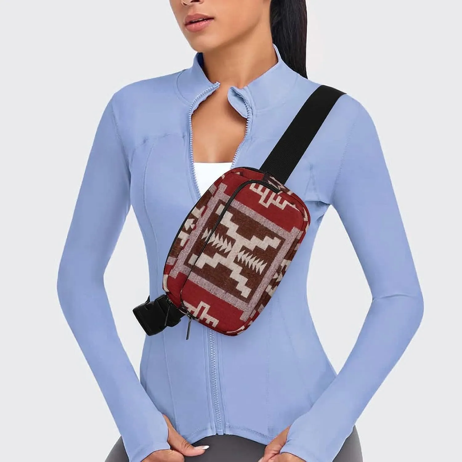Native American Storm Large Capacity Portable All Print Waist Bag
