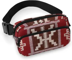 Native American Storm Large Capacity Portable All Print Waist Bag