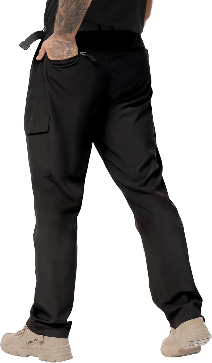 NATUVENIX Hiking Pants Men Lightweight Travel Pants for Men Quick Dry Mens Fishing Pants Water Resistant Cargo Work Pants