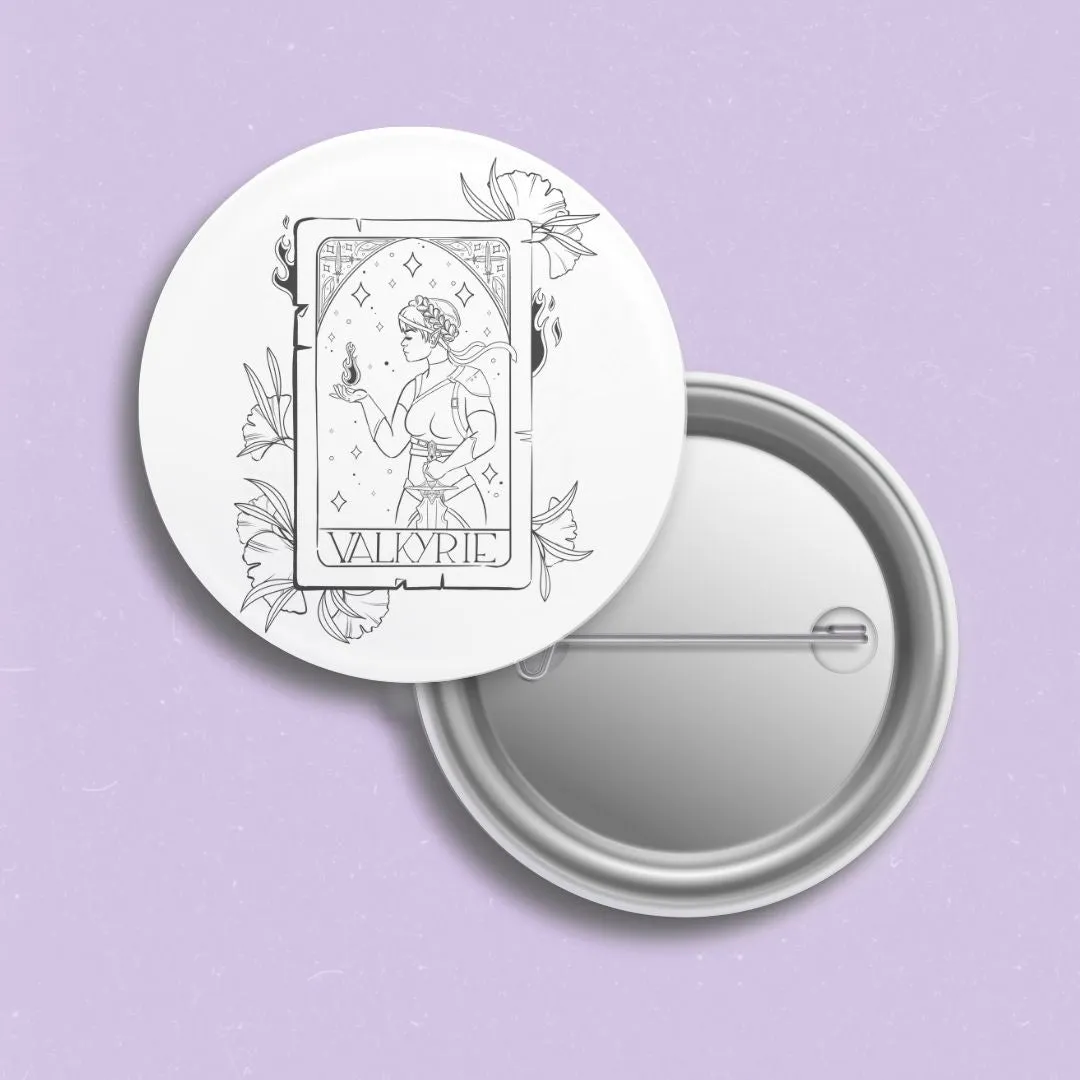 Nesta Valkyrie ACOTAR Pin | Bookish Pinback Button