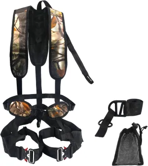 NewDoar Camo Hunt seat belt, Lightweight Comfort and Easy Adjustment Full Body Protection for Tree Climbing for Hunter Accessories or Aerial Work