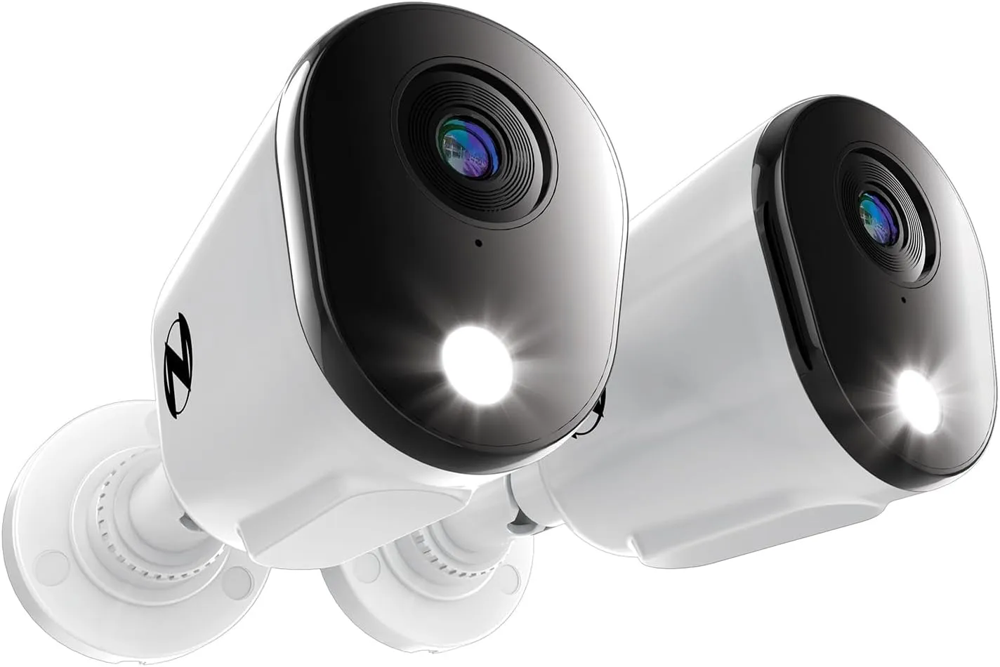 Night Owl SP Wired 2K Deterrence Add On Cameras with 2-Way Audio - 2 Pack - White