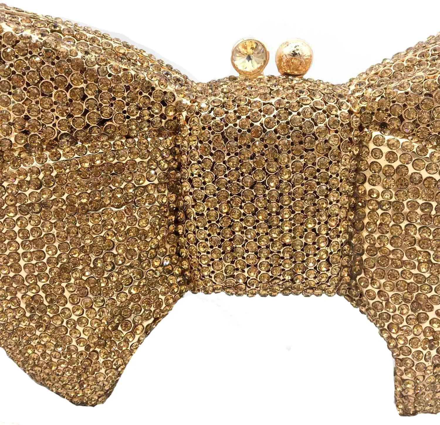 Novelty Bow Crystal Clutch Bag Women Designer Evening Handbags Bridal Party Rhinestone Clutch Purse Prom Bag,Small
