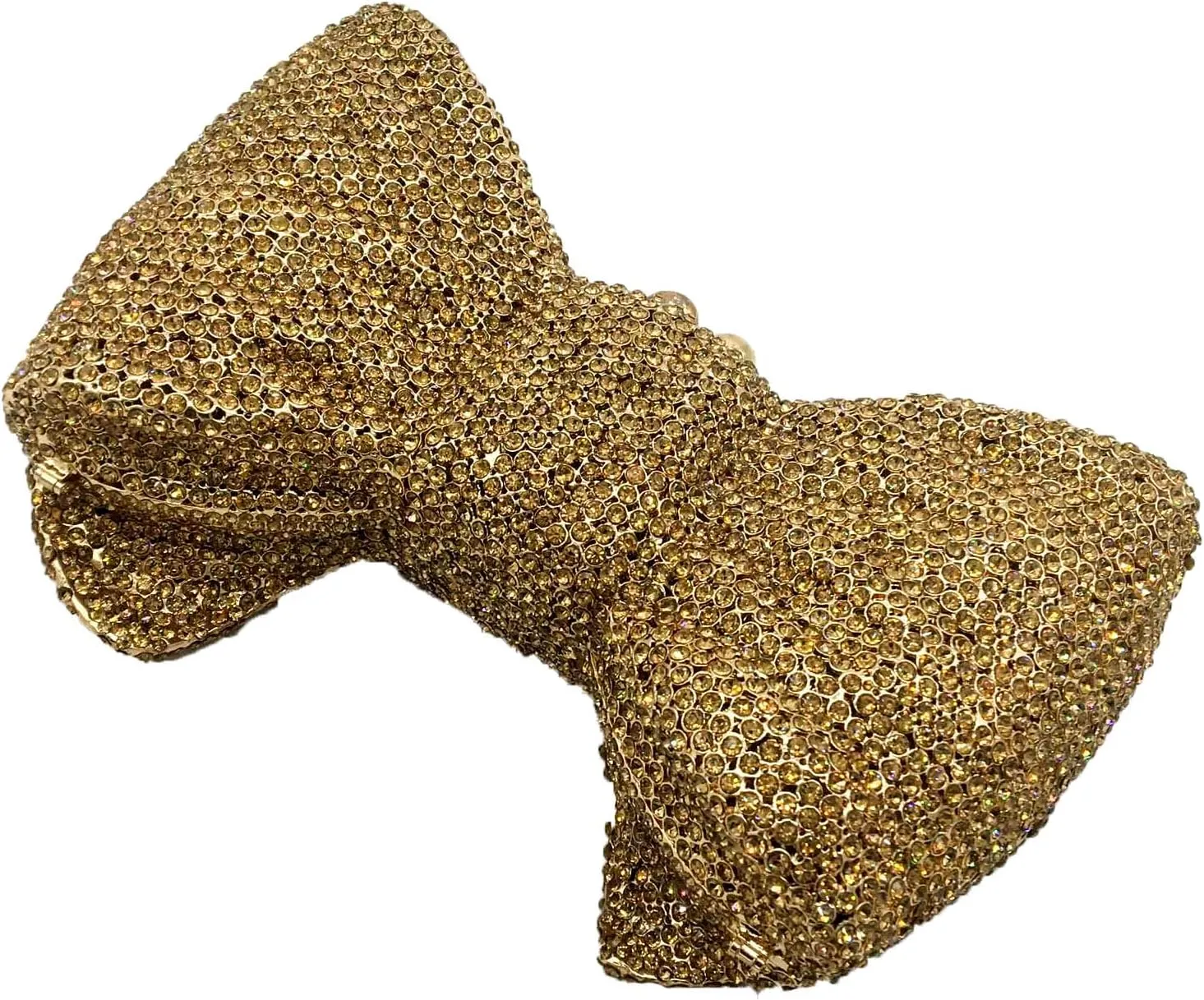 Novelty Bow Crystal Clutch Bag Women Designer Evening Handbags Bridal Party Rhinestone Clutch Purse Prom Bag,Small