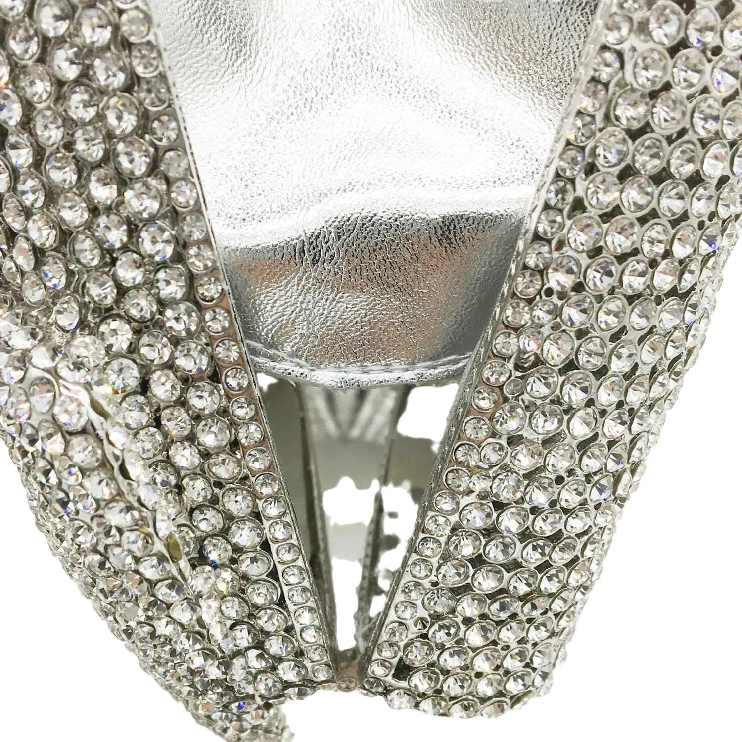 Novelty Bow Crystal Clutch Bag Women Designer Evening Handbags Bridal Party Rhinestone Clutch Purse Prom Bag,Small