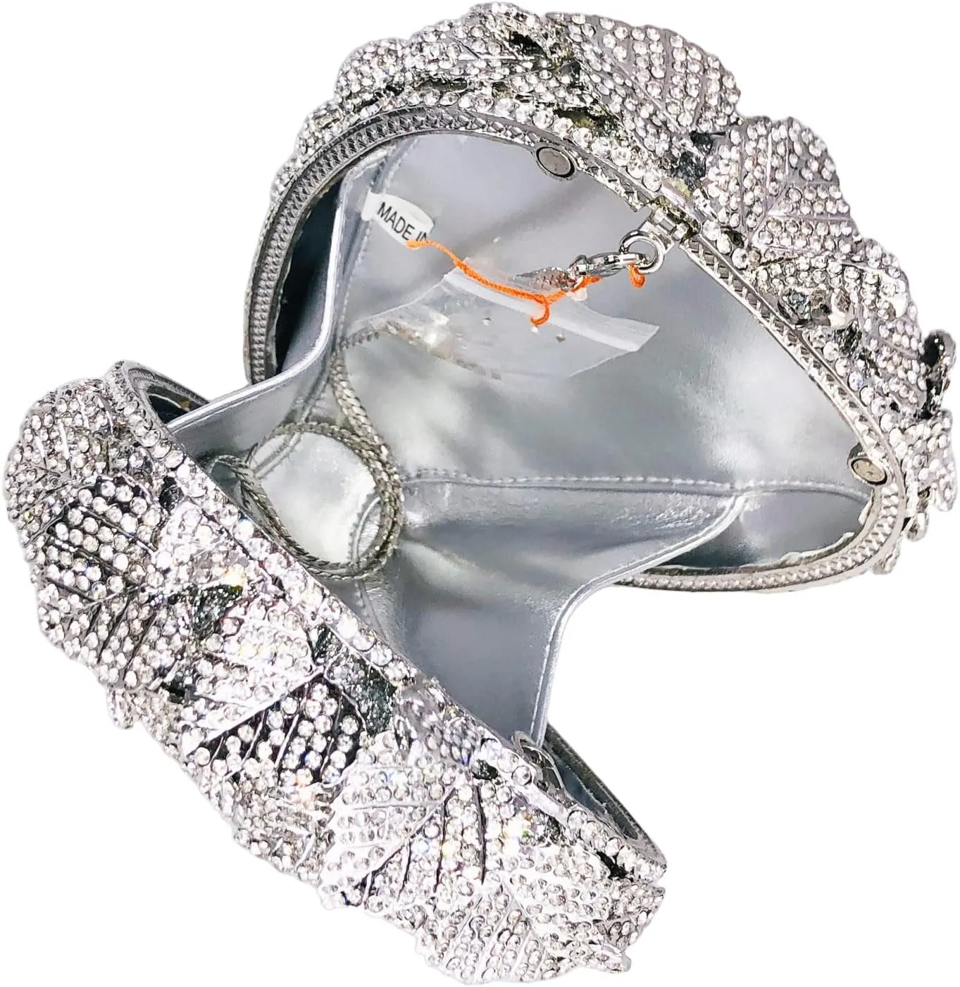 Novelty Grapes Crystal Clutch Bag Women Fruits Evening Handbags Bridal Party Rhinestone Clutch Purse Wedding Bag,Small