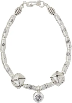 NOVICA Artisan Handmade Sterling Silver Charm Bracelet Beaded Thailand Hill Tribe [pendant(s) 0.4 in L x 0.4 in W 7.5 in L] ' Basket of Surprises'