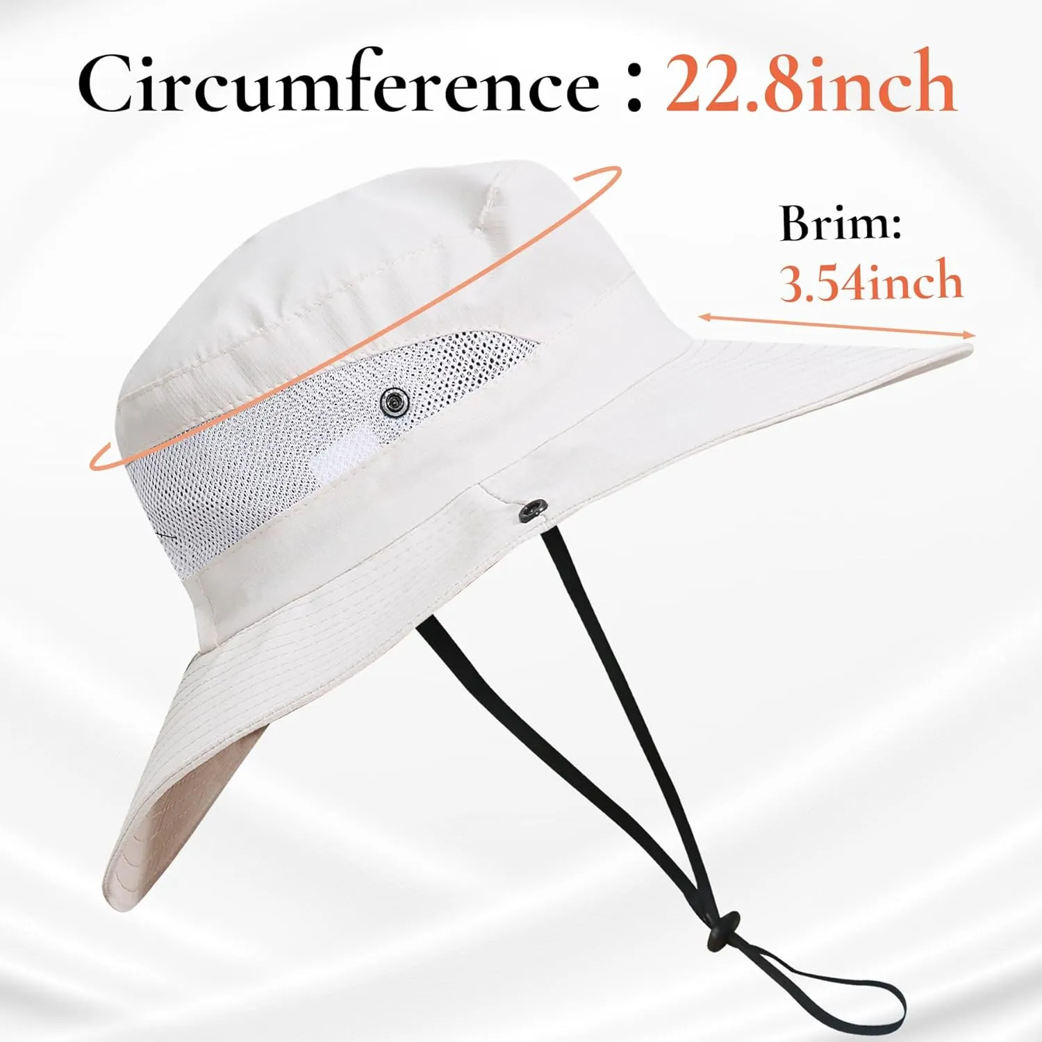NPJY Sun Hats for Women Men 3” Wide Brim UPF 50  Fishing Beach Bucket Hats