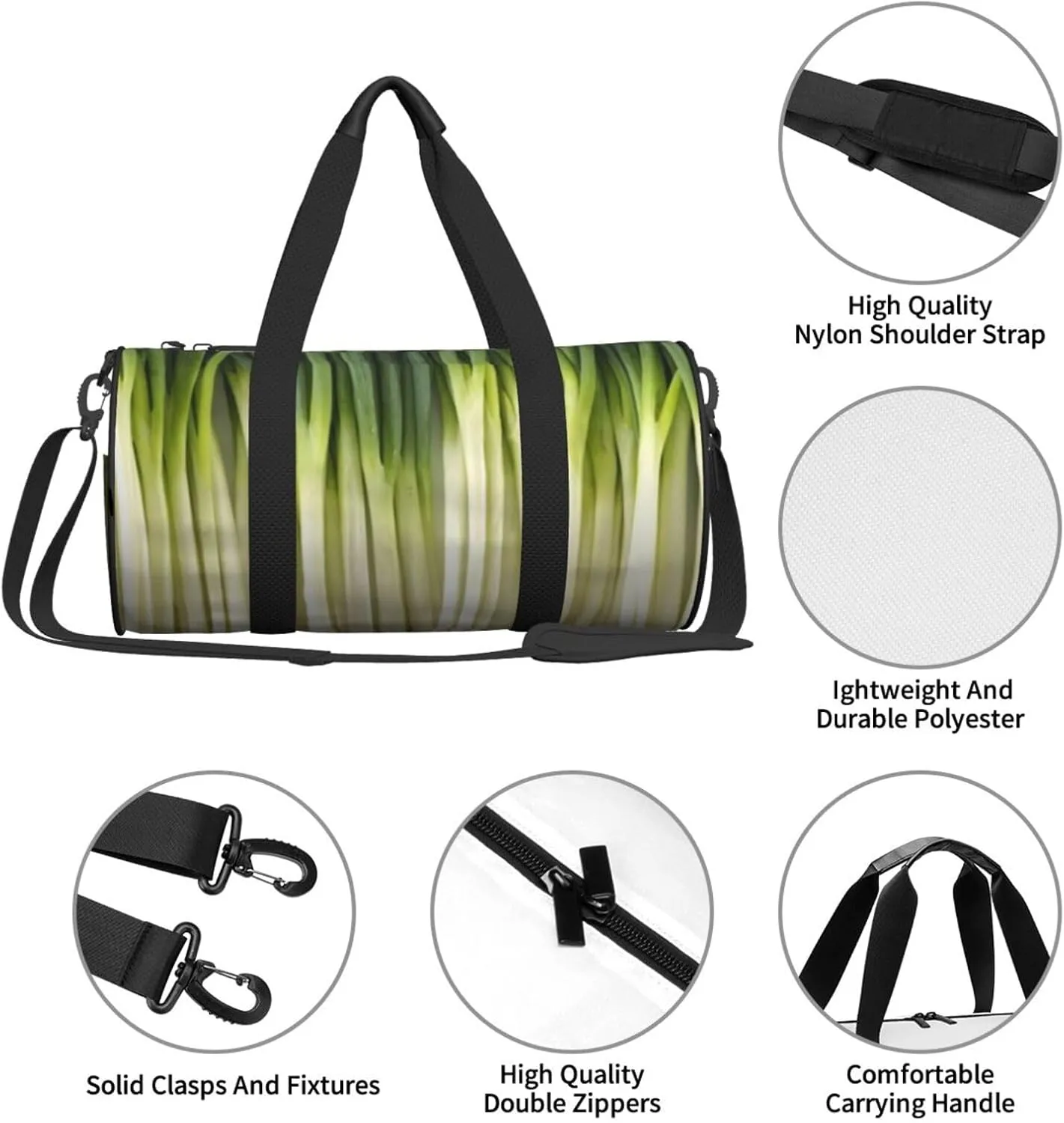 Onion Sports Gym Duffel Bag For Men Women Weekender Travel Workout Training Handbag