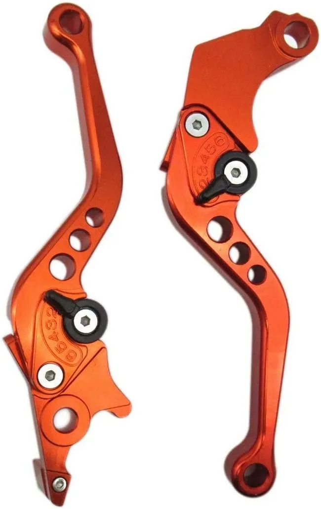 Orange CNC 6 Position Shorty Brake Clutch Lever for HYOSUNG GT250R 2006 2007 2008