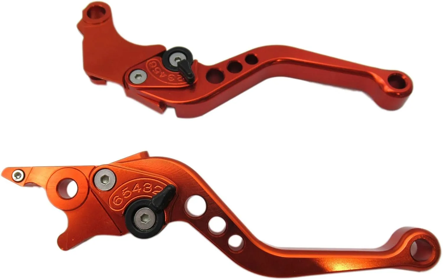 Orange CNC 6 Position Shorty Brake Clutch Lever for HYOSUNG GT250R 2006 2007 2008