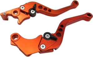Orange CNC 6 Position Shorty Brake Clutch Lever for HYOSUNG GT250R 2006 2007 2008