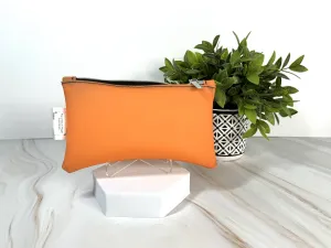 Orange Jelly Zipper Bag