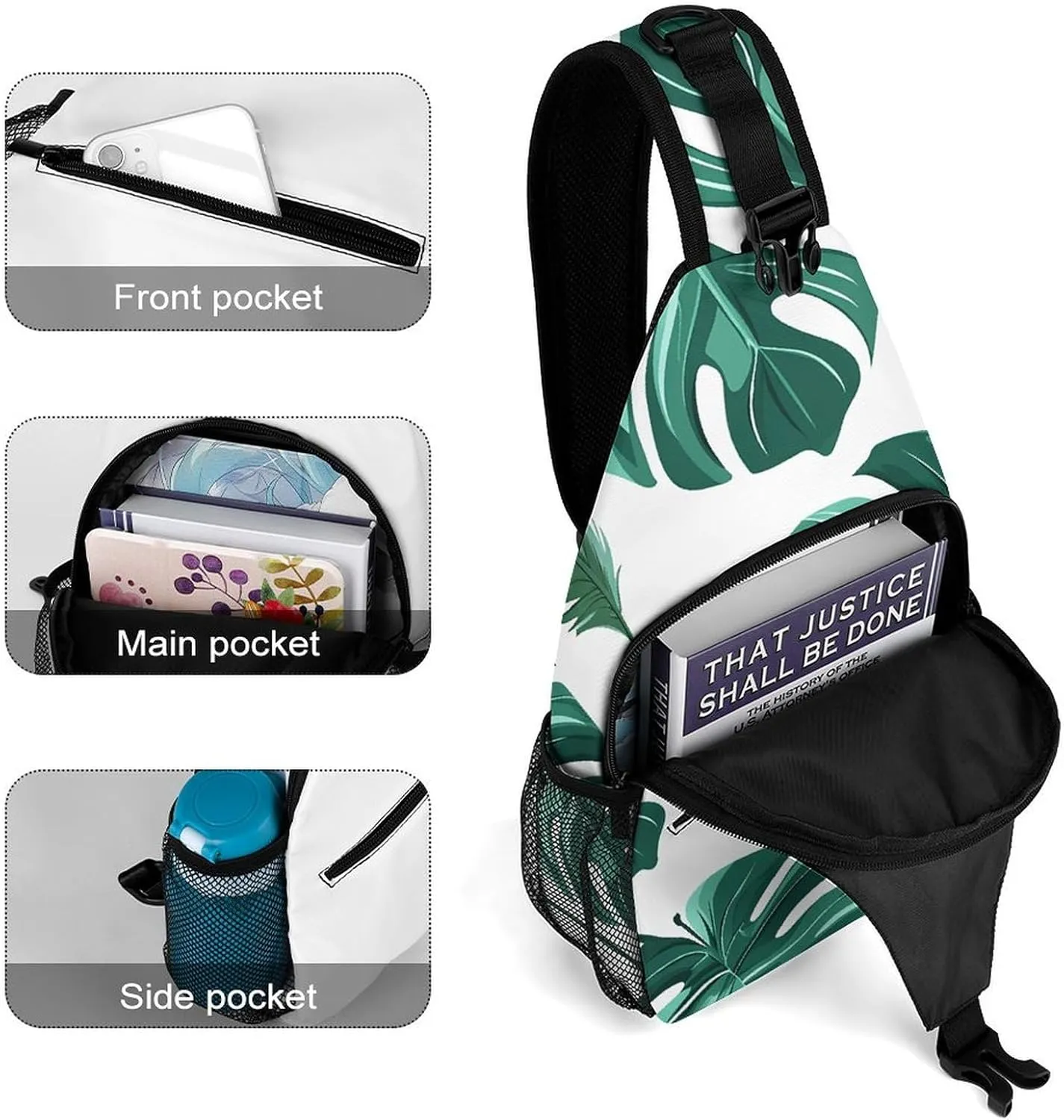 Oranges And Lemons Crossbody Bag, Sling Bag, Sling Backpack, Belt Bags for Travel Outdoors Hiking
