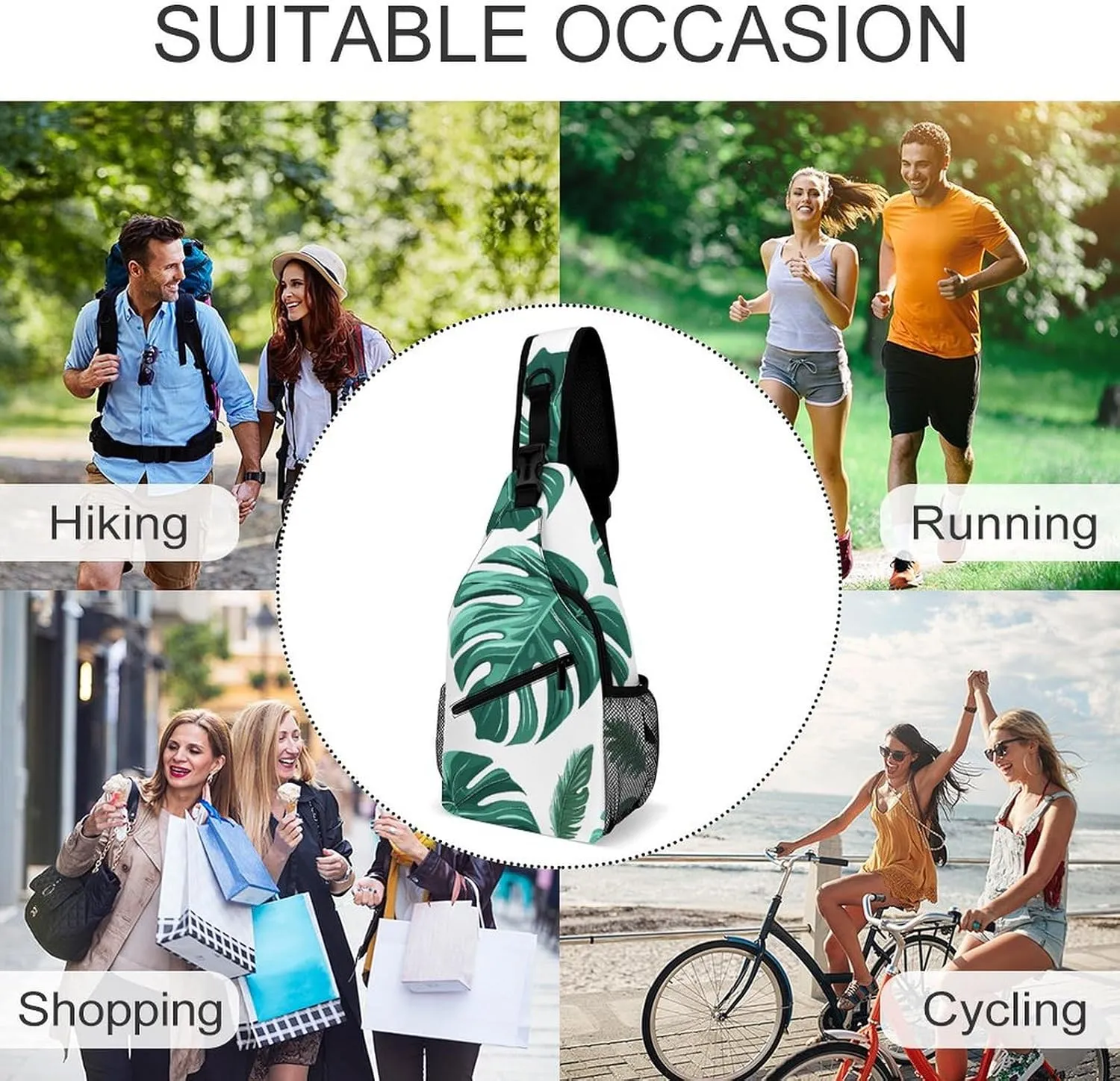 Oranges And Lemons Crossbody Bag, Sling Bag, Sling Backpack, Belt Bags for Travel Outdoors Hiking