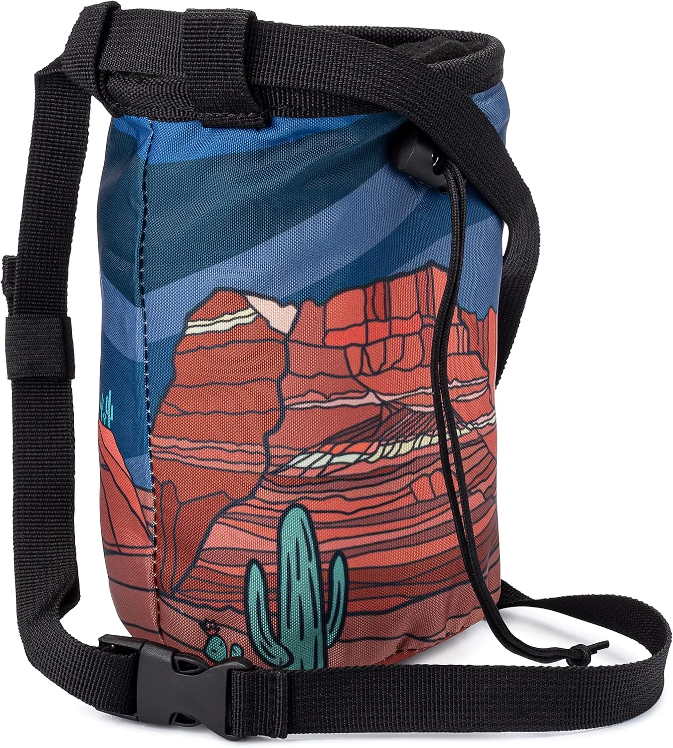 OSO Supply - Climbing Chalk Bag for Adults and Kids, Drawstring Closure, Adjustable Waist Belt, Indoor/Outdoor Training, Rock Climbing, Bouldering, Weightlifting