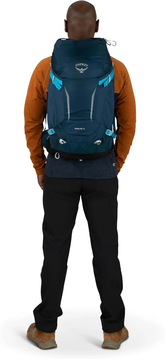 Osprey Hikelite 32L Unisex Hiking Backpack, Atlas Blue, M/L