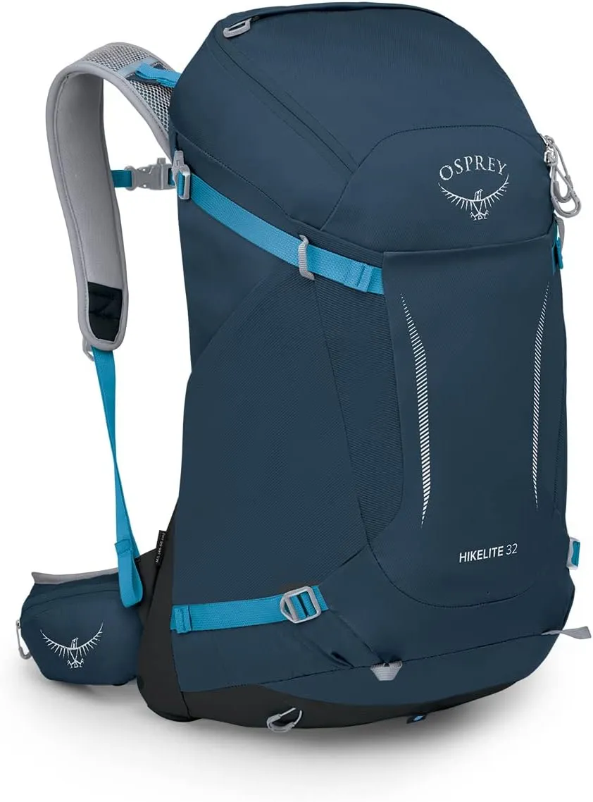 Osprey Hikelite 32L Unisex Hiking Backpack, Atlas Blue, S/M