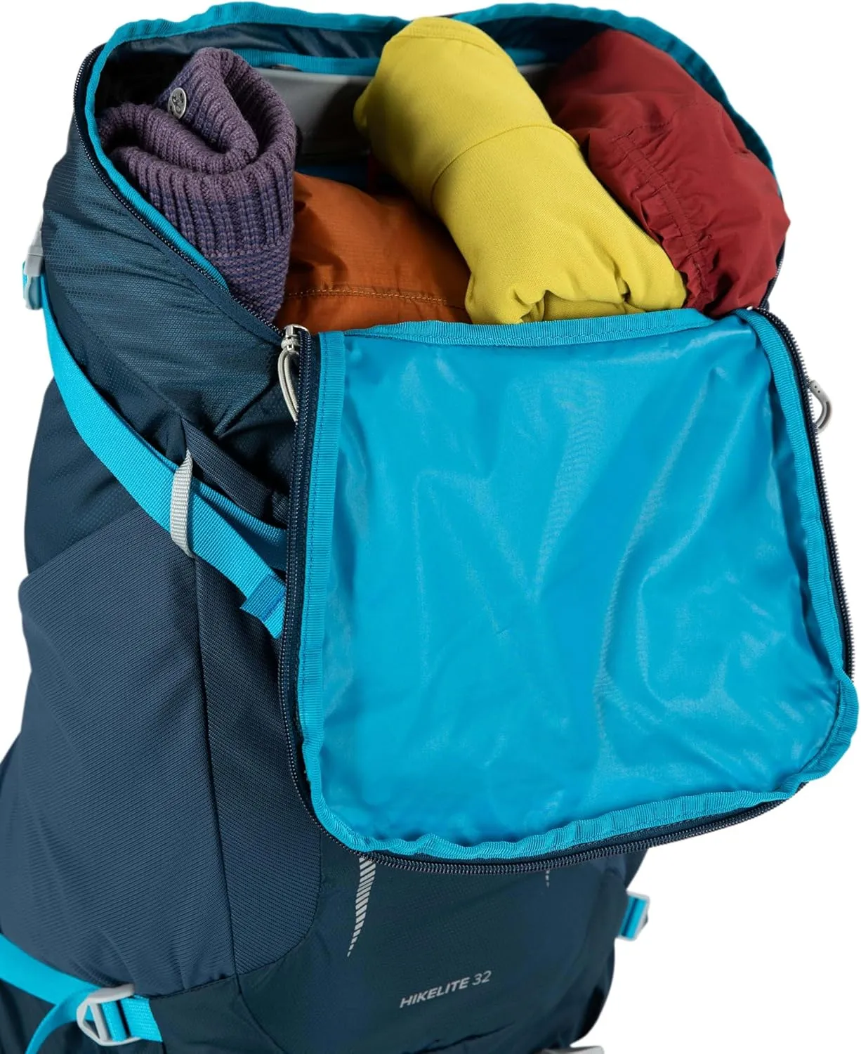 Osprey Hikelite 32L Unisex Hiking Backpack, Atlas Blue, S/M