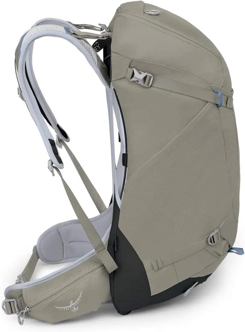Osprey Hikelite 32L Unisex Hiking Backpack, Tan Concrete, Medium/Large
