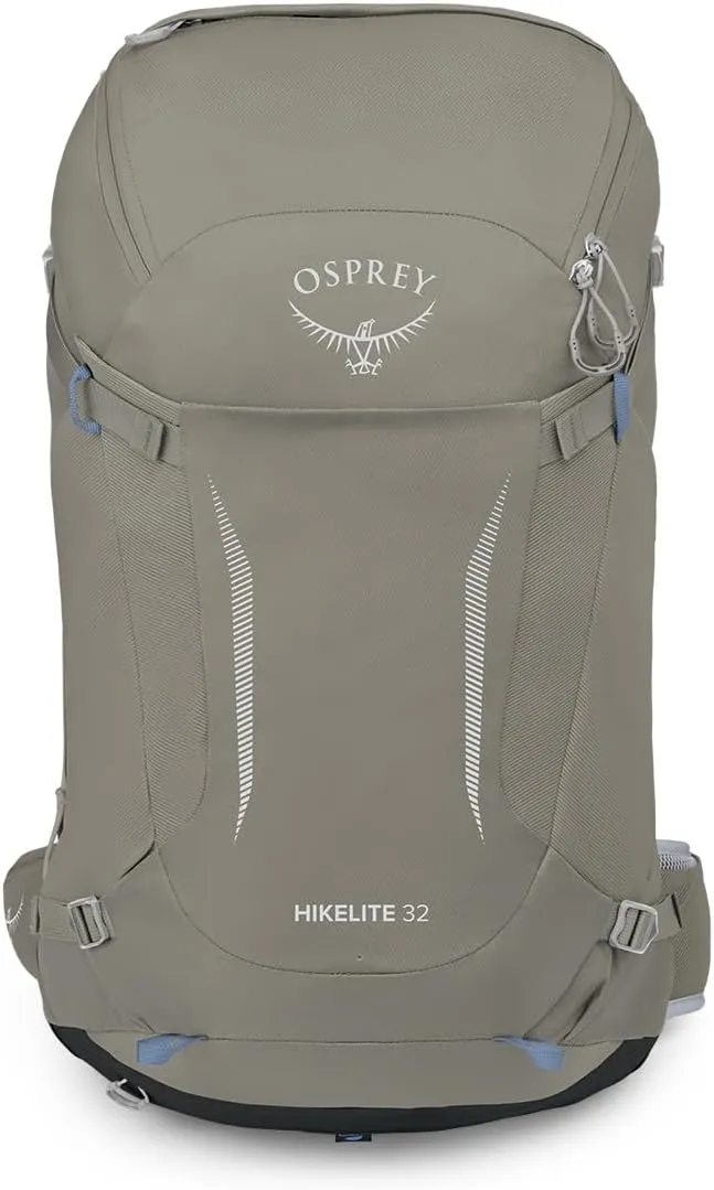 Osprey Hikelite 32L Unisex Hiking Backpack, Tan Concrete, Medium/Large