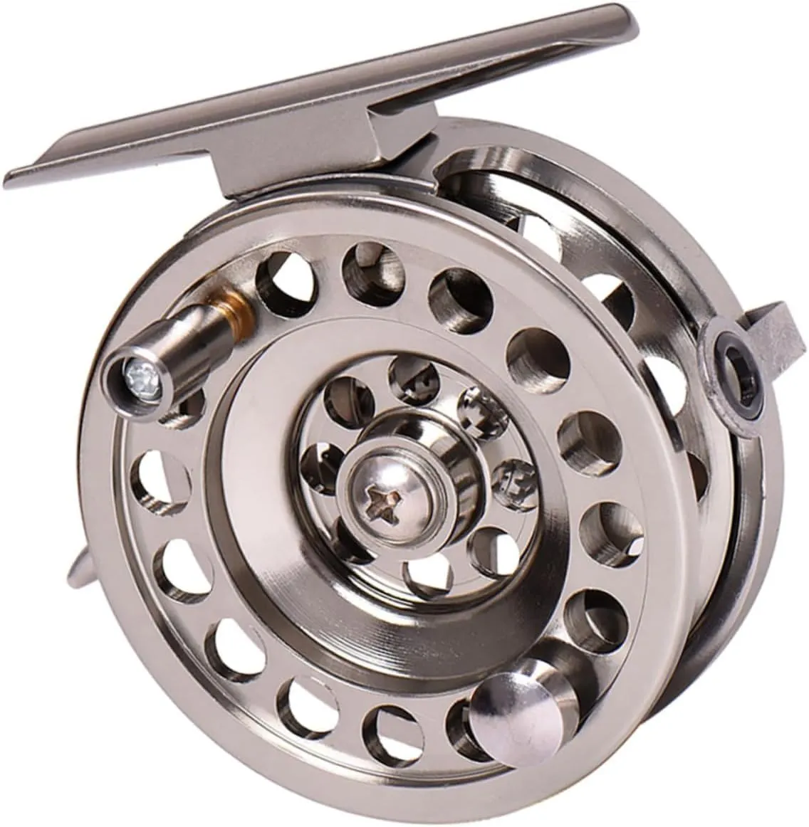 Outdoor Fishing Reel Lightweight Aluminum Alloy Fly Fishing Wheel Compact Design for Easy Carrying for Boat Reef and Rock Fishing Trips for Fishing