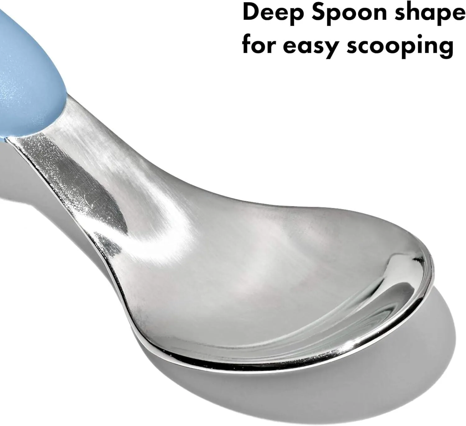 OXO Tot - On The Go Fork & Spoon Set - Baby Feeding Stainless Steel with Travel Case