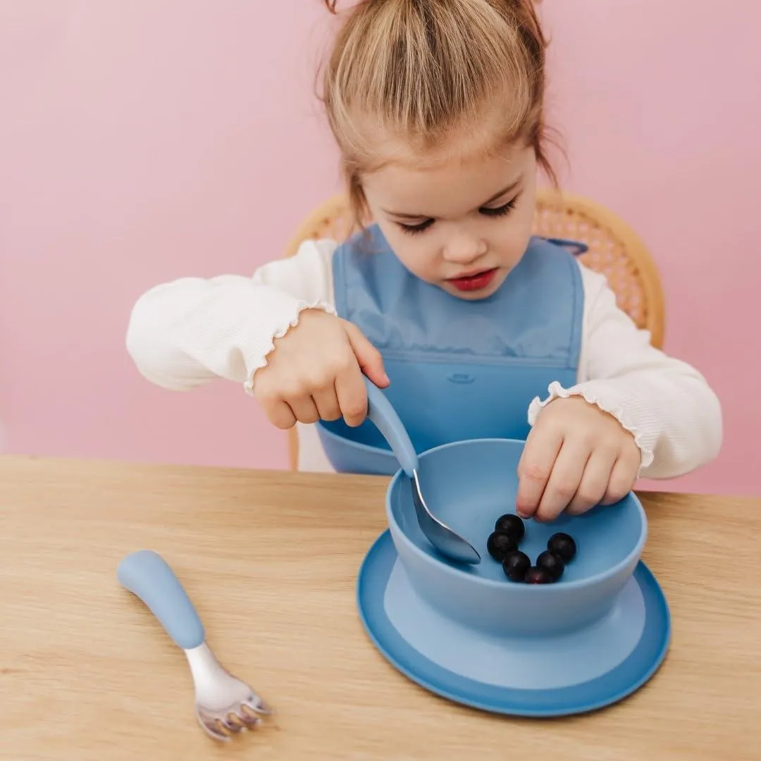 OXO Tot - On The Go Fork & Spoon Set - Baby Feeding Stainless Steel with Travel Case