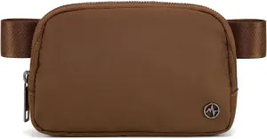 Pander Cross Body Fanny Pack for Women, Fashion Waist Packs, Crossbody Bags, Belt Bag with Adjustable Strap (Coca Mocha).