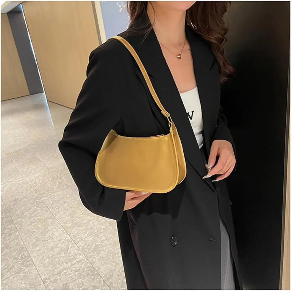 Patent Leather Clutch Purse Shiny Evening Handbags for Women Armpit Shoulder Bag MINI Hobos