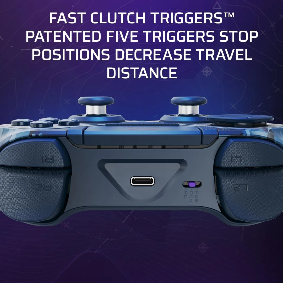 PDP Victrix Pro BFG Wireless Controller for PS4/PS5/PC, Sony 3D Audio, Modular Back Buttons/Clutch Triggers/Joystick, Call of Duty Midnight Mask