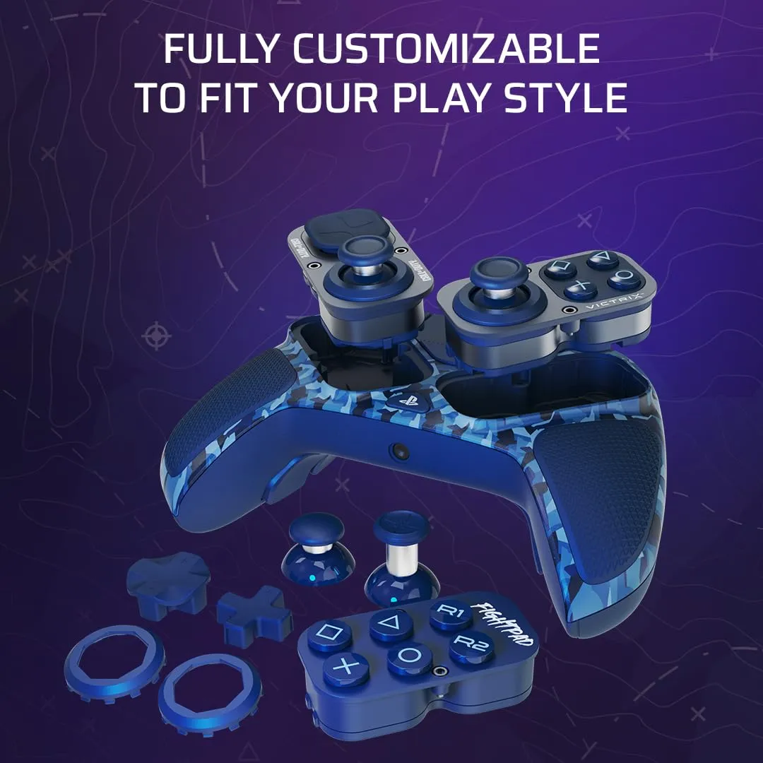 PDP Victrix Pro BFG Wireless Controller for PS4/PS5/PC, Sony 3D Audio, Modular Back Buttons/Clutch Triggers/Joystick, Call of Duty Midnight Mask