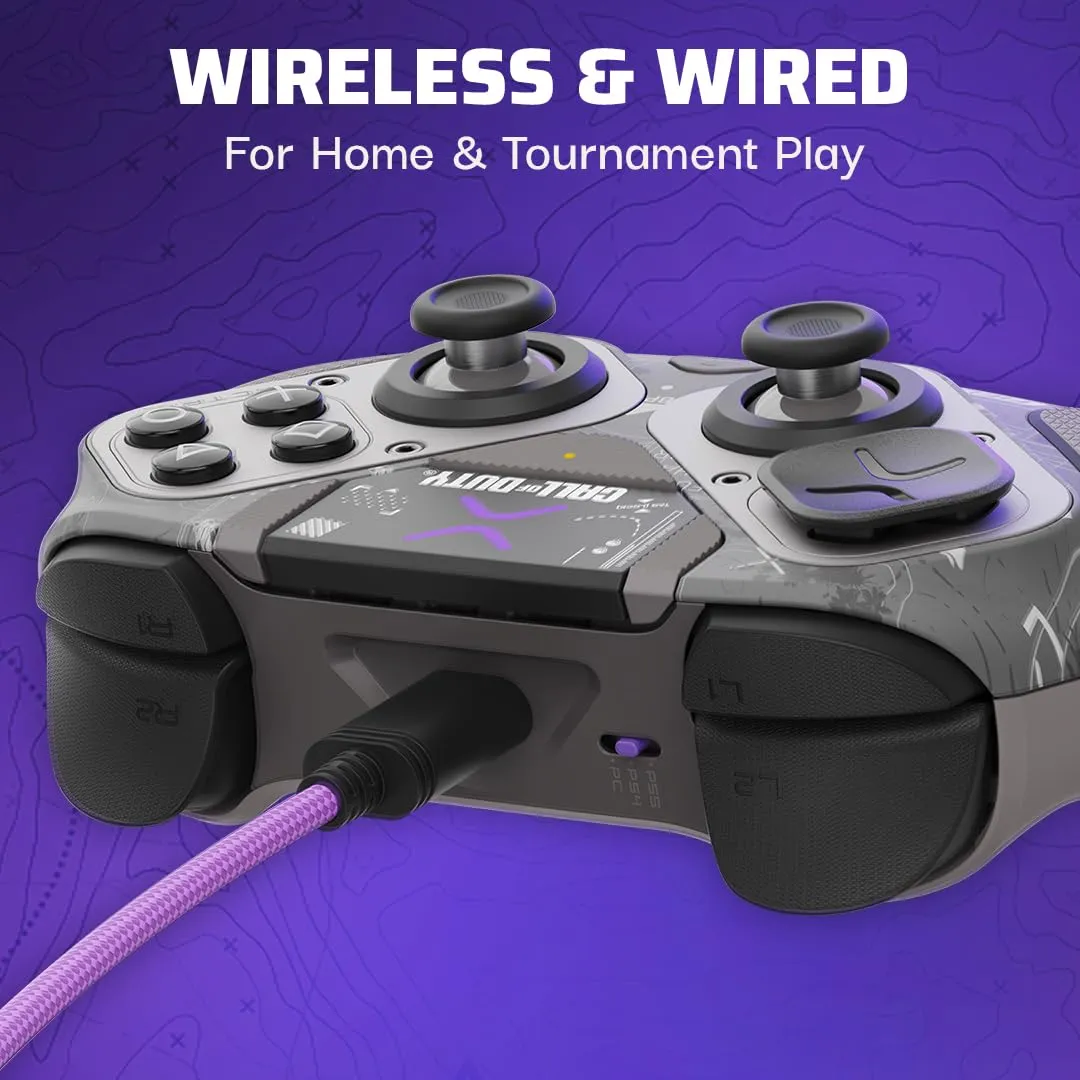 PDP Victrix Pro BFG Wireless Gaming Controller for Playstation 5, PS5/PS4/PC, Modular Esports Gamepad, Remappable Buttons, Customizable Triggers, Paddles, D-Pad, Fightpad, COD Call of Duty: Field Op