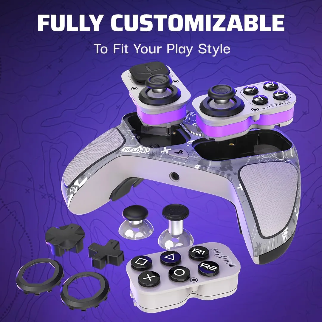 PDP Victrix Pro BFG Wireless Gaming Controller for Playstation 5, PS5/PS4/PC, Modular Esports Gamepad, Remappable Buttons, Customizable Triggers, Paddles, D-Pad, Fightpad, COD Call of Duty: Field Op
